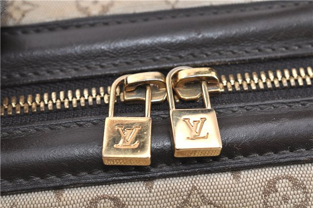 Auth LOUIS VUITTON Monogram Mini Josephine GM Hand Bag M92310 Khaki Beige 8367C