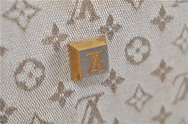 Auth LOUIS VUITTON Monogram Mini Josephine GM Hand Bag M92310 Khaki Beige 8367C