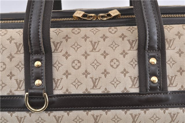 Auth LOUIS VUITTON Monogram Mini Josephine GM Hand Bag M92310 Khaki Beige 8367C