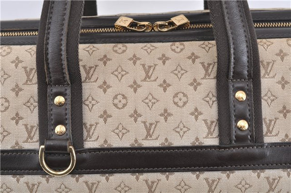 Auth LOUIS VUITTON Monogram Mini Josephine GM Hand Bag M92310 Khaki Beige 8367C