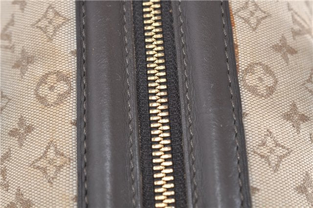 Auth LOUIS VUITTON Monogram Mini Josephine GM Hand Bag M92310 Khaki Beige 8367C