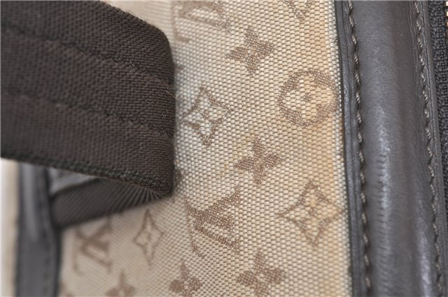Auth LOUIS VUITTON Monogram Mini Josephine GM Hand Bag M92310 Khaki Beige 8367C