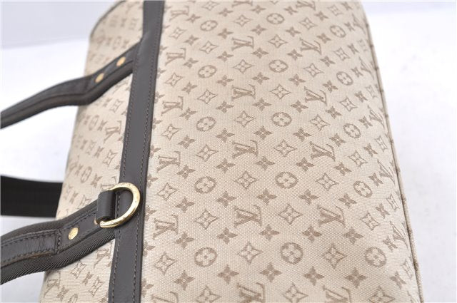 Auth LOUIS VUITTON Monogram Mini Josephine GM Hand Bag M92310 Khaki Beige 8367C
