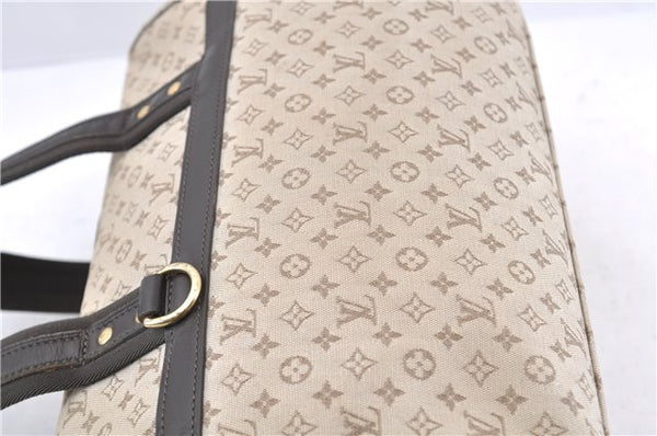 Auth LOUIS VUITTON Monogram Mini Josephine GM Hand Bag M92310 Khaki Beige 8367C