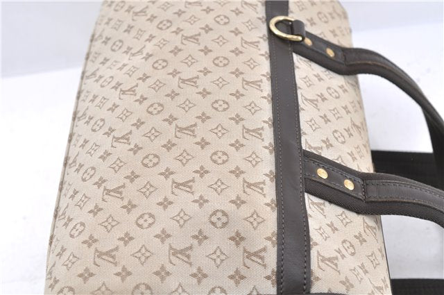 Auth LOUIS VUITTON Monogram Mini Josephine GM Hand Bag M92310 Khaki Beige 8367C