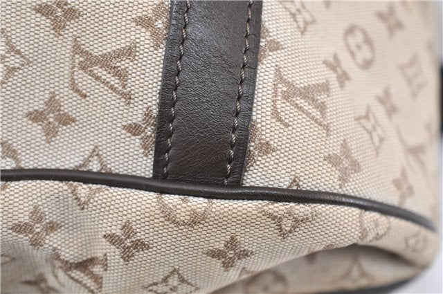 Auth LOUIS VUITTON Monogram Mini Josephine GM Hand Bag M92310 Khaki Beige 8367C