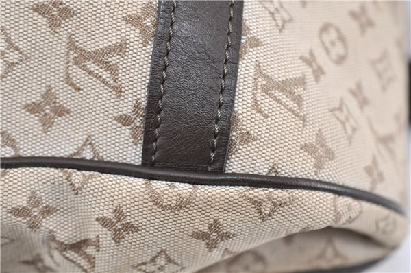 Auth LOUIS VUITTON Monogram Mini Josephine GM Hand Bag M92310 Khaki Beige 8367C