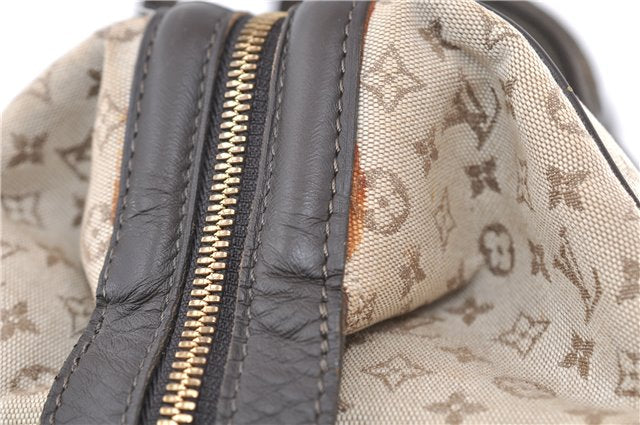 Auth LOUIS VUITTON Monogram Mini Josephine GM Hand Bag M92310 Khaki Beige 8367C