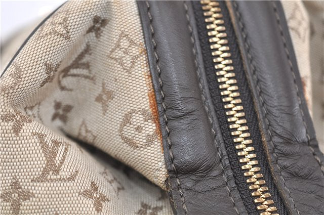 Auth LOUIS VUITTON Monogram Mini Josephine GM Hand Bag M92310 Khaki Beige 8367C