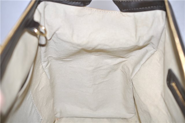 Auth LOUIS VUITTON Monogram Mini Josephine GM Hand Bag M92310 Khaki Beige 8367C