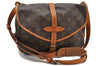Auth LOUIS VUITTON Monogram Saumur 30 Shoulder Cross Body Bag M42256 LV 8369C