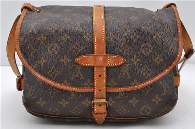 Auth LOUIS VUITTON Monogram Saumur 30 Shoulder Cross Body Bag M42256 LV 8369C