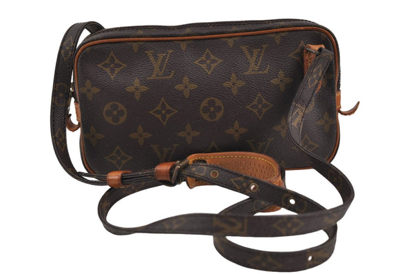 Auth Louis Vuitton Monogram Marly Bandouliere Shoulder Cross Bag M51828 LV 8369D