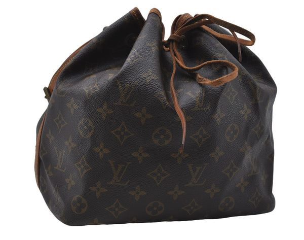 Authentic Louis Vuitton Monogram Petit Noe Shoulder Bag M42226 LV 8373D