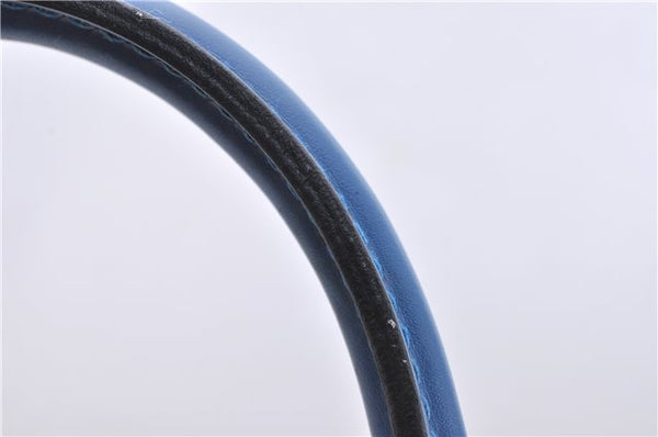 Authentic LOUIS VUITTON Epi Alma PM Hand Bag Purse Blue M52145 LV 8375C