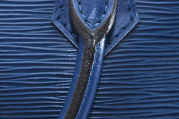 Authentic LOUIS VUITTON Epi Alma PM Hand Bag Purse Blue M52145 LV 8375C