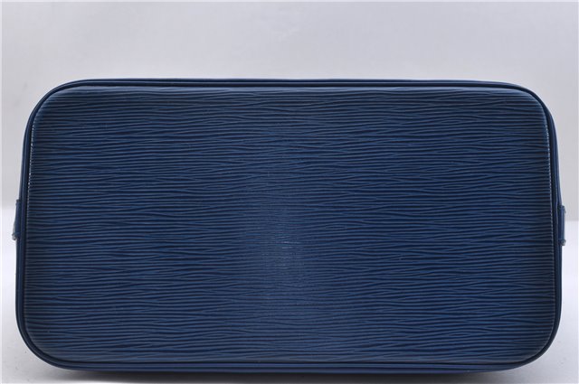 Authentic LOUIS VUITTON Epi Alma PM Hand Bag Purse Blue M52145 LV 8375C