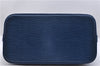 Authentic LOUIS VUITTON Epi Alma PM Hand Bag Purse Blue M52145 LV 8375C