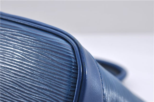 Authentic LOUIS VUITTON Epi Alma PM Hand Bag Purse Blue M52145 LV 8375C