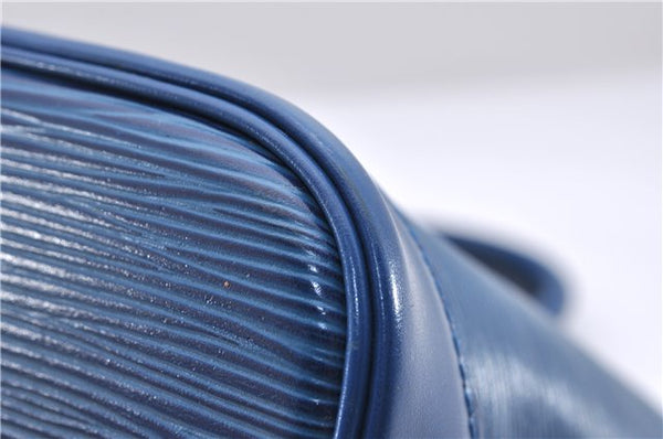 Authentic LOUIS VUITTON Epi Alma PM Hand Bag Purse Blue M52145 LV 8375C