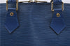 Authentic LOUIS VUITTON Epi Alma PM Hand Bag Purse Blue M52145 LV 8375C