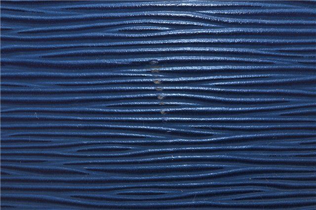 Authentic LOUIS VUITTON Epi Alma PM Hand Bag Purse Blue M52145 LV 8375C