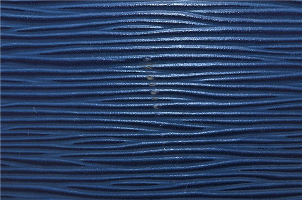 Authentic LOUIS VUITTON Epi Alma PM Hand Bag Purse Blue M52145 LV 8375C