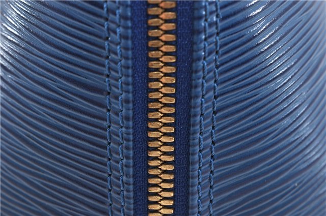 Authentic LOUIS VUITTON Epi Alma PM Hand Bag Purse Blue M52145 LV 8375C