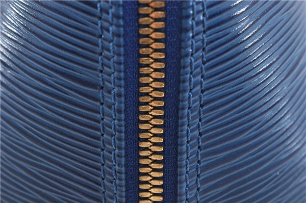 Authentic LOUIS VUITTON Epi Alma PM Hand Bag Purse Blue M52145 LV 8375C