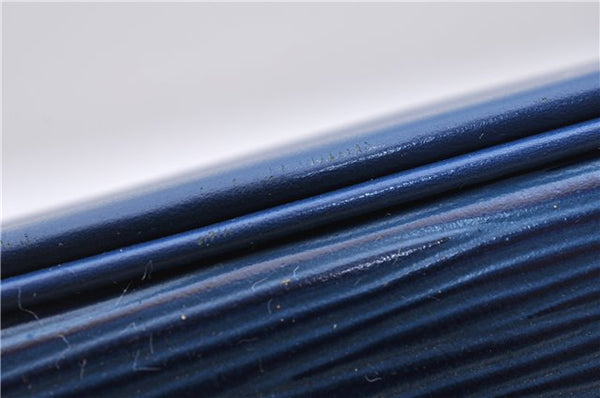 Authentic LOUIS VUITTON Epi Alma PM Hand Bag Purse Blue M52145 LV 8375C