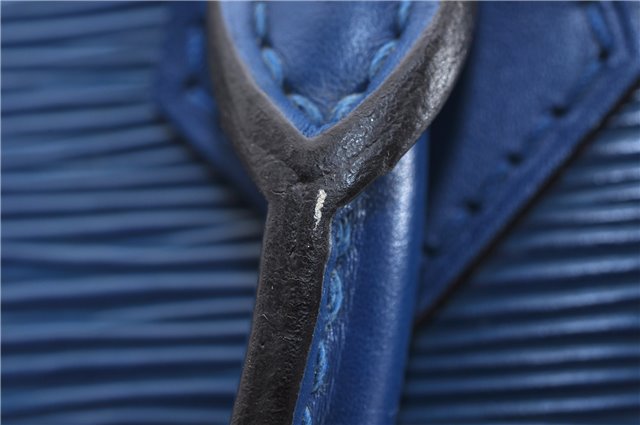 Authentic LOUIS VUITTON Epi Alma PM Hand Bag Purse Blue M52145 LV 8375C