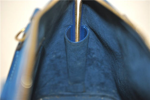 Authentic LOUIS VUITTON Epi Alma PM Hand Bag Purse Blue M52145 LV 8375C