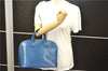Authentic LOUIS VUITTON Epi Alma PM Hand Bag Purse Blue M52145 LV 8375C