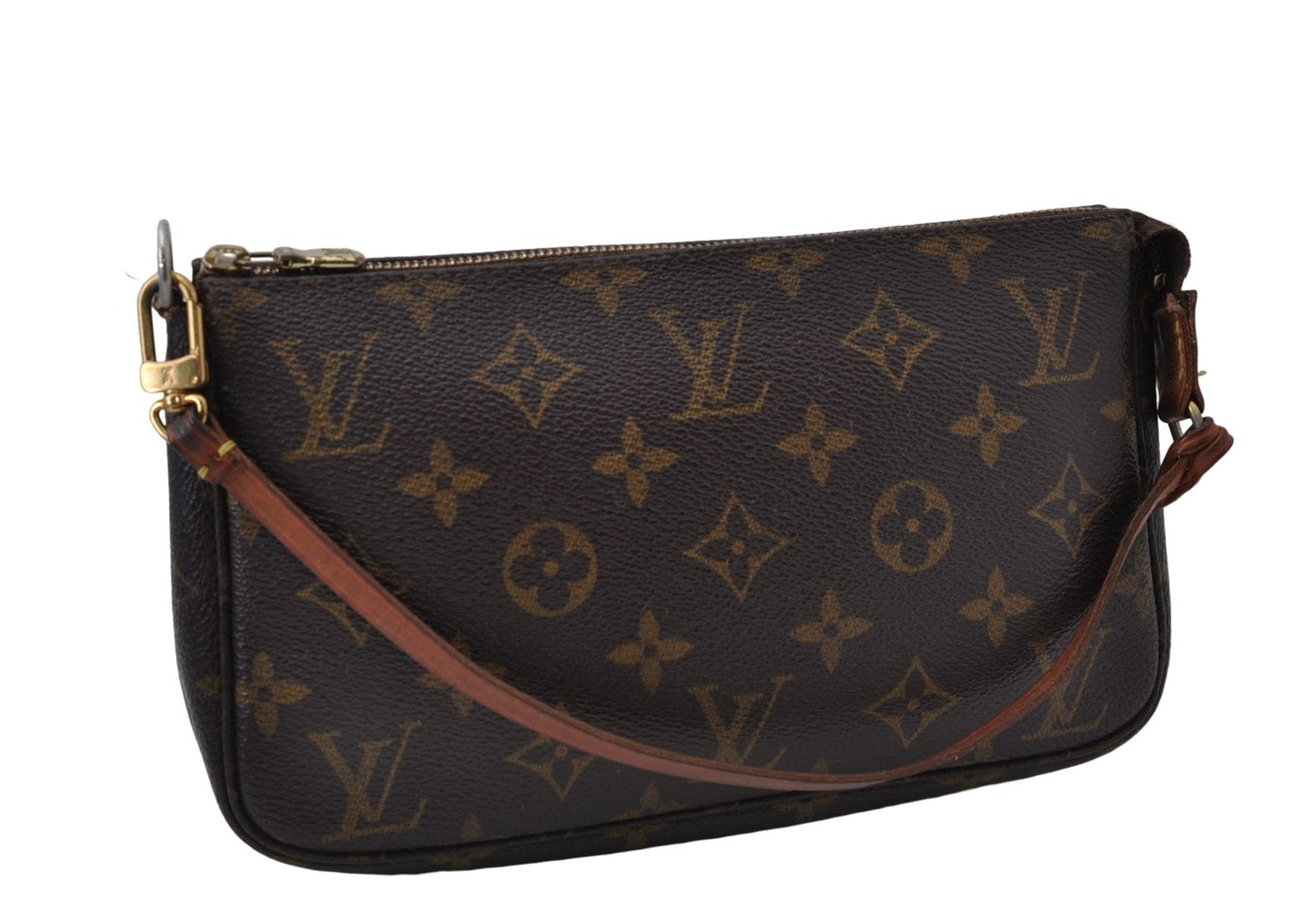Authentic Louis Vuitton Monogram Pochette Accessoires Pouch M51980 LV 8375D