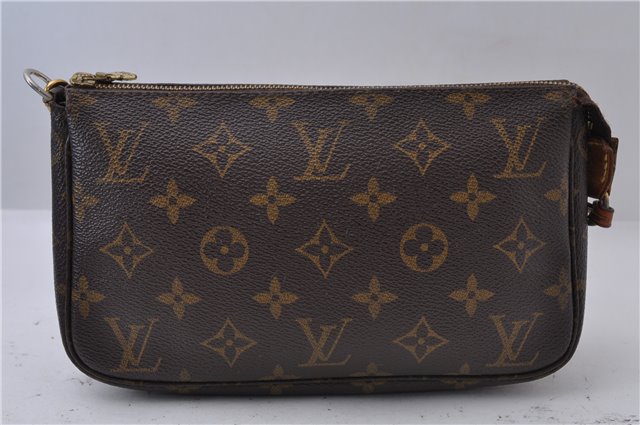Authentic Louis Vuitton Monogram Pochette Accessoires Pouch M51980 LV 8375D