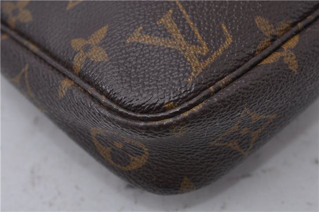 Authentic Louis Vuitton Monogram Pochette Accessoires Pouch M51980 LV 8375D