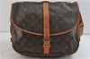 Auth LOUIS VUITTON Monogram Saumur 35 Shoulder Cross Body Bag M42254 LV 8377C