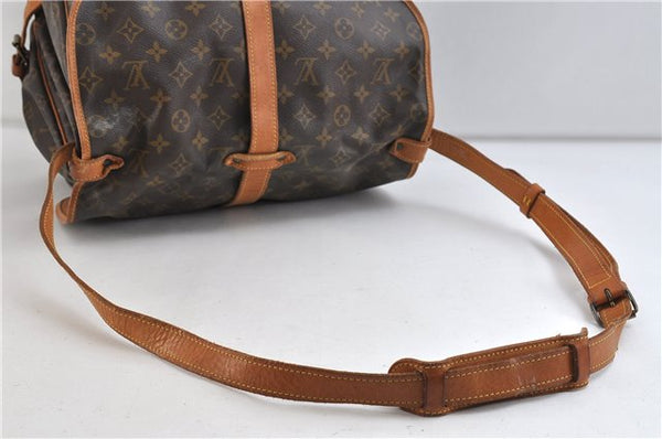 Auth LOUIS VUITTON Monogram Saumur 35 Shoulder Cross Body Bag M42254 LV 8377C