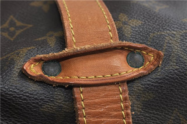 Auth LOUIS VUITTON Monogram Saumur 35 Shoulder Cross Body Bag M42254 LV 8377C