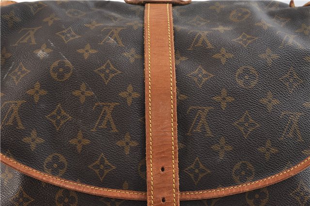 Auth LOUIS VUITTON Monogram Saumur 35 Shoulder Cross Body Bag M42254 LV 8377C