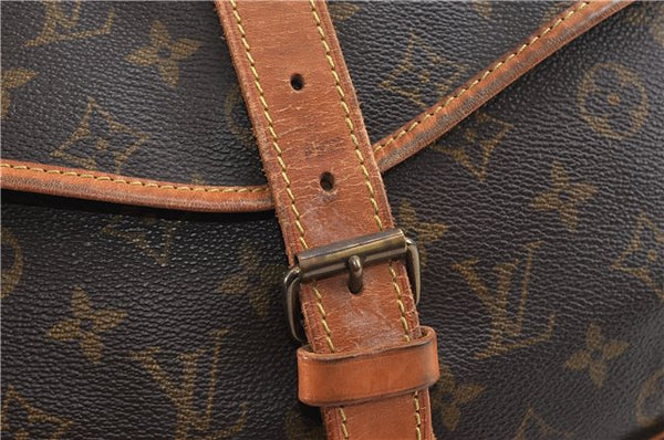 Auth LOUIS VUITTON Monogram Saumur 35 Shoulder Cross Body Bag M42254 LV 8377C