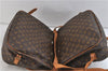Auth LOUIS VUITTON Monogram Saumur 35 Shoulder Cross Body Bag M42254 LV 8377C