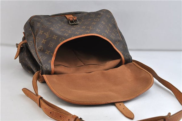 Auth LOUIS VUITTON Monogram Saumur 35 Shoulder Cross Body Bag M42254 LV 8377C
