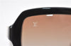 Authentic Louis Vuitton Monogram Sunglasses Plastic Dark Brown Z0110E LV 8381F