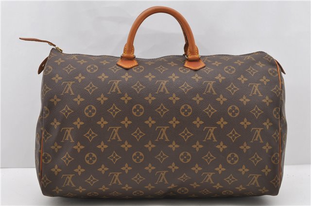 Authentic LOUIS VUITTON Monogram Speedy 40 Hand Bag M41522 LV 8382C