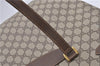 Authentic GUCCI Vintage Shoulder Tote Bag GG PVC Leather Brown 8384F