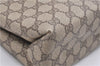 Authentic GUCCI Vintage Shoulder Tote Bag GG PVC Leather Brown 8384F