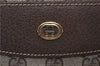 Authentic GUCCI Vintage Shoulder Tote Bag GG PVC Leather Brown 8384F