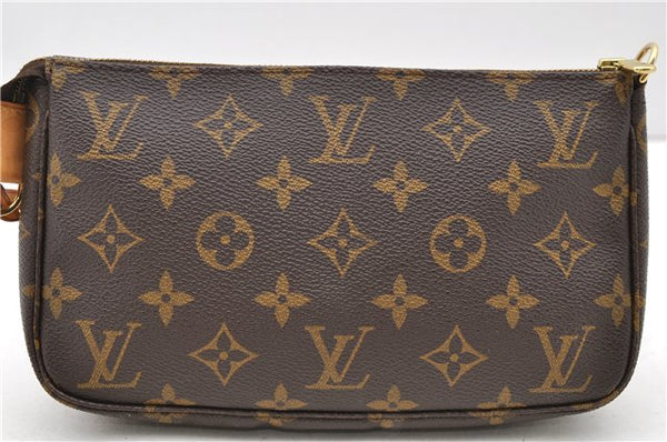 Authentic LOUIS VUITTON Monogram Pochette Accessoires Pouch M51980 LV 8385C