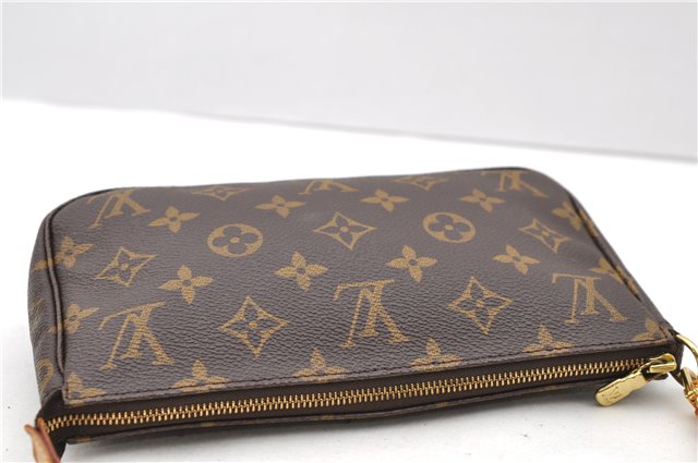 Authentic LOUIS VUITTON Monogram Pochette Accessoires Pouch M51980 LV 8385C